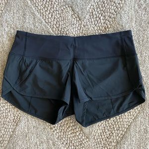 Lululemon Speed Shorts, 8, NWOT, Black